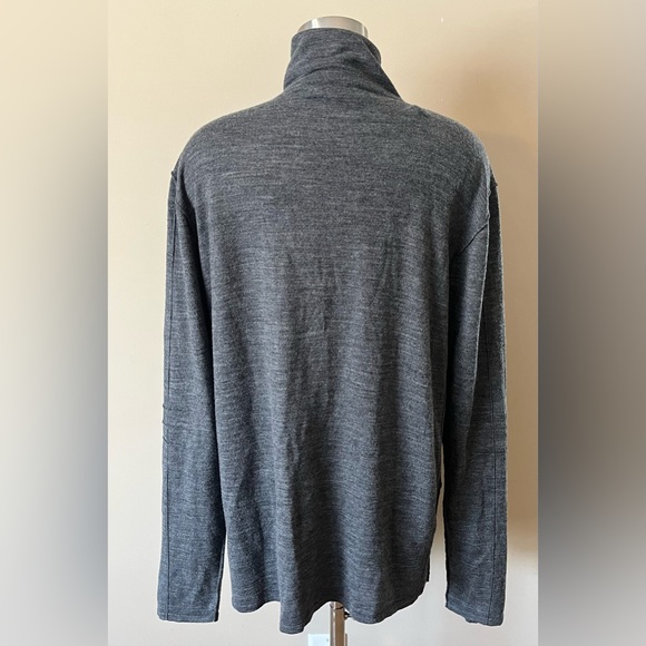 John Varvatos Gray Wool Blend Full-Zip Sweater Men's Size XXL - Picture 5 of 12